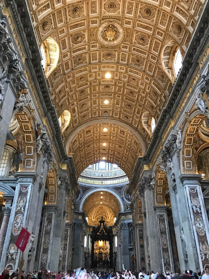 Inside the cathedral