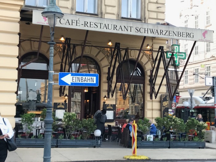 Cafe Schwarzenberg dinner before the concert
