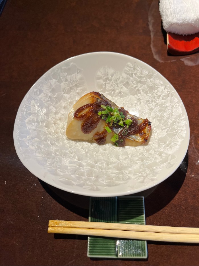 Third course - cooked fish