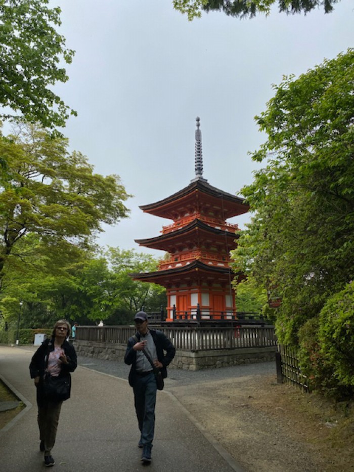 The three story pagoda at Kiyomizu-dera