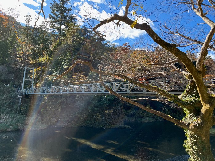 The bridge crossing the Tama River at Sawai