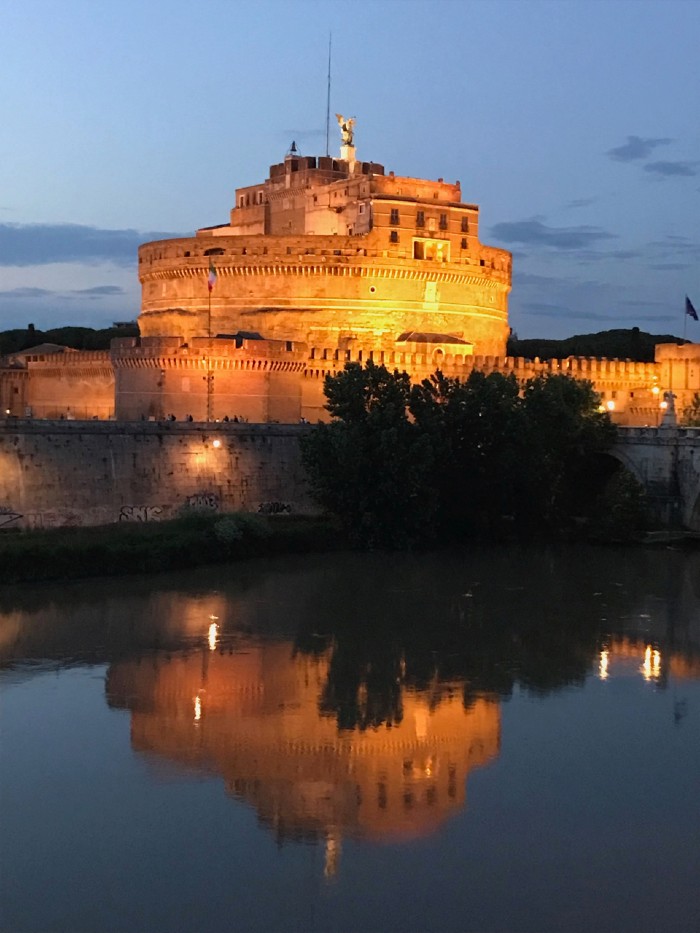 Castle at dusk