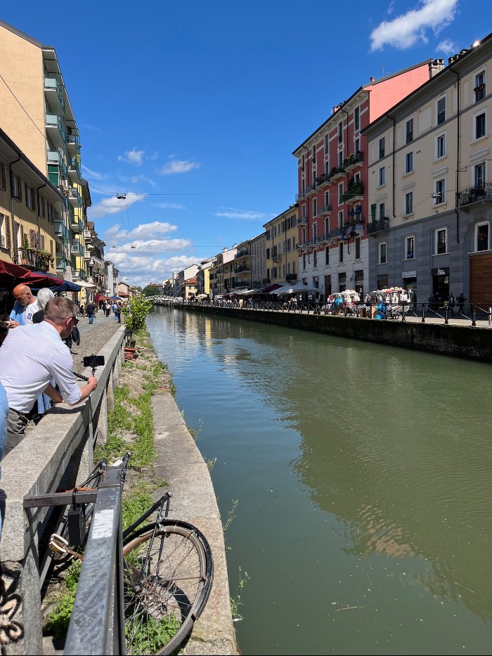 The Naviglio canal, with lots of bars and restaurants