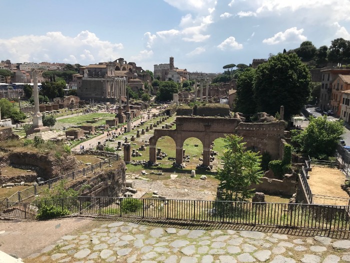 Beautiful day at the Forum