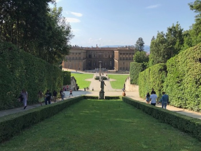 Back view of Pitti Palace