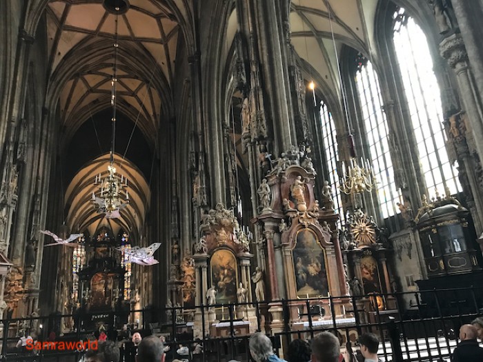The gated altar in St. Stephen Cathedral