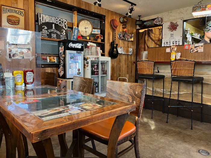 Inside the Burger Cafe