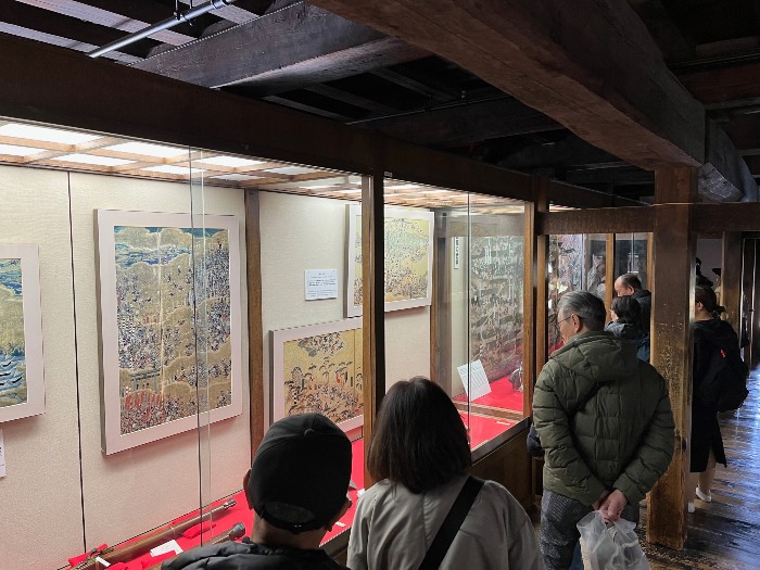 One of many displays and exhibits inside the castle