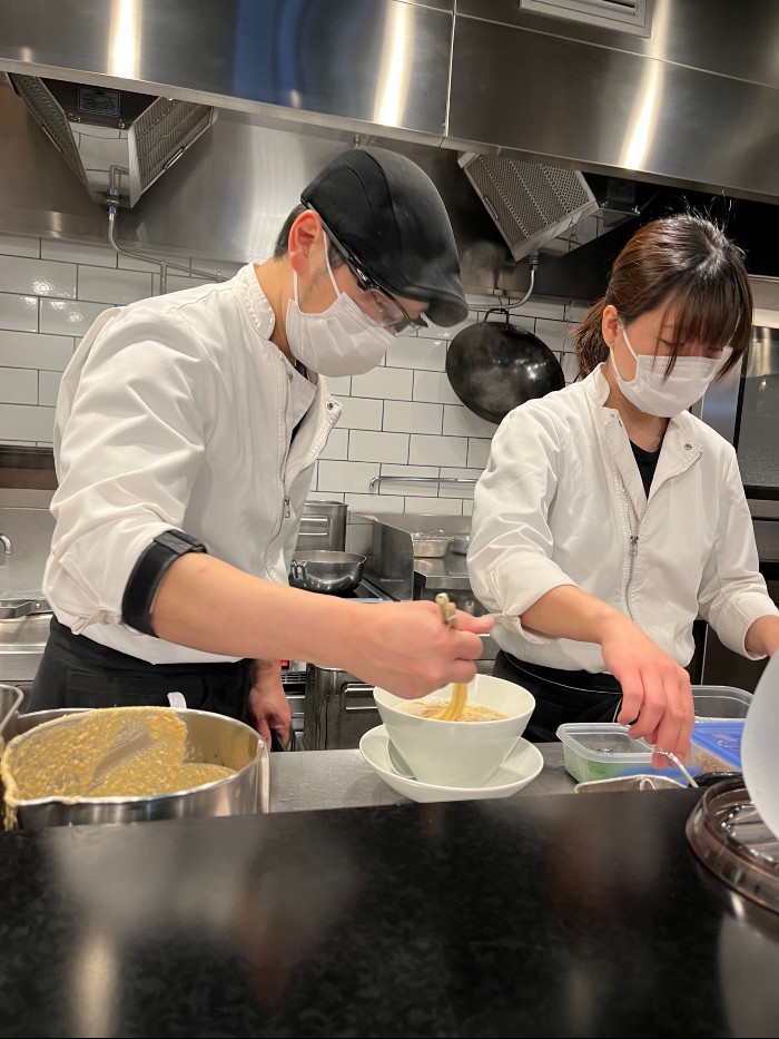 Preparing my ramen bowl!