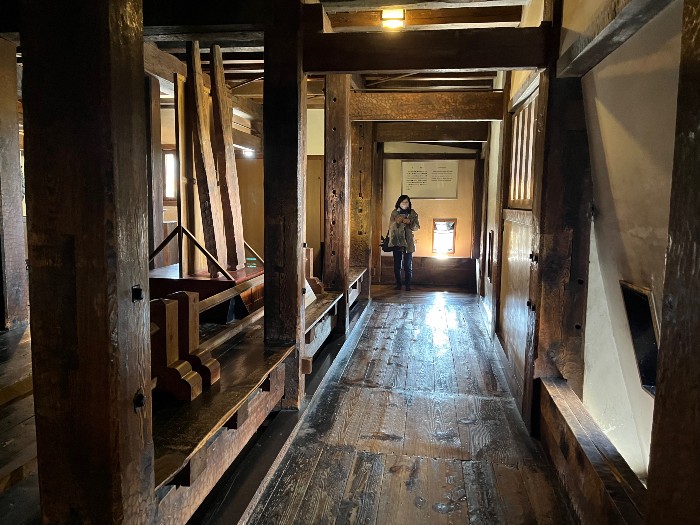 Castle interior hallway