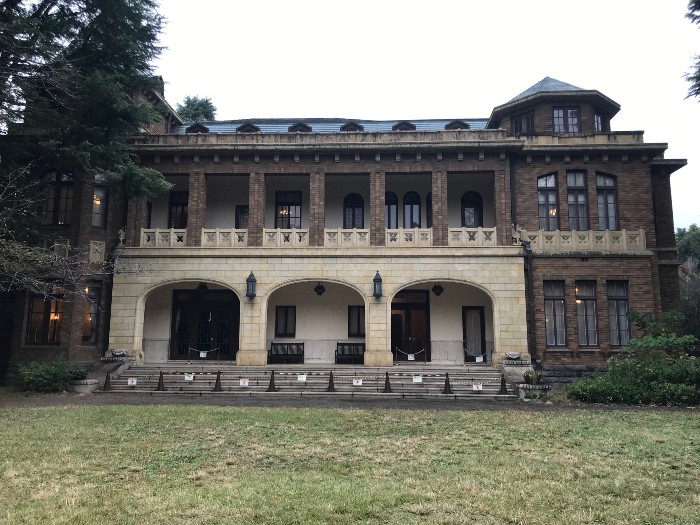 Back view of the main residence